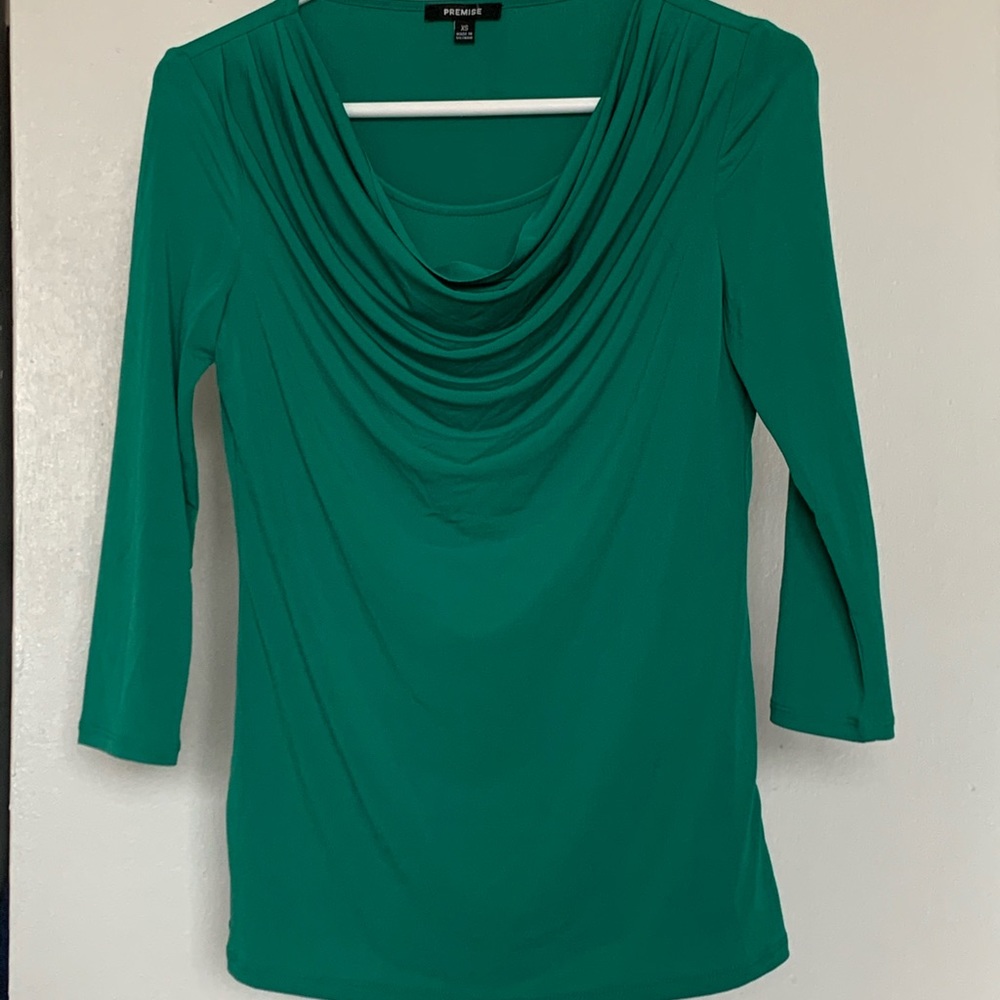 Green blouse